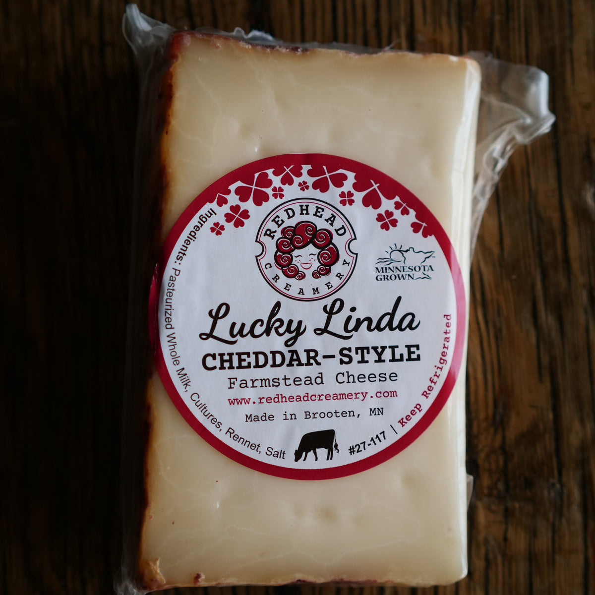 Cheese Redhead Creamery Lucky Linda Cheddar Tangletown Gardens