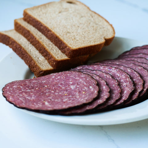 Beef - Uncured Hickory Smoked Summer Sausage - Sandwich Slices